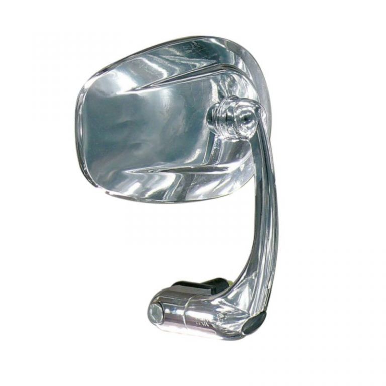 UNIVERSAL BAR END REAR VIEW MIRROR (Left/Right) chrome FAR