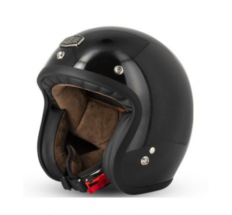 CASCO JET CAFE RACER S250 (nero brillante glitterato)