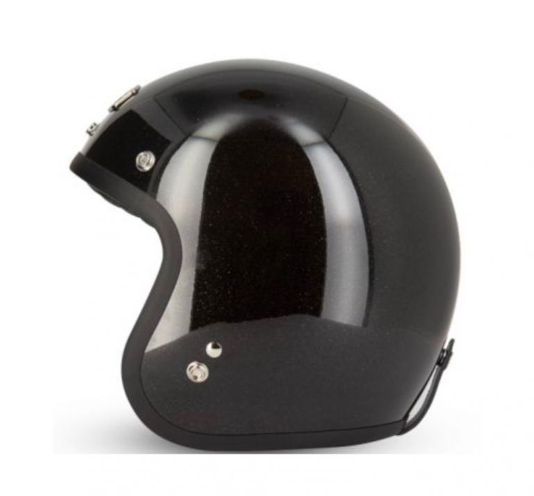 CASCO JET CAFE RACER S250 (nero brillante glitterato)