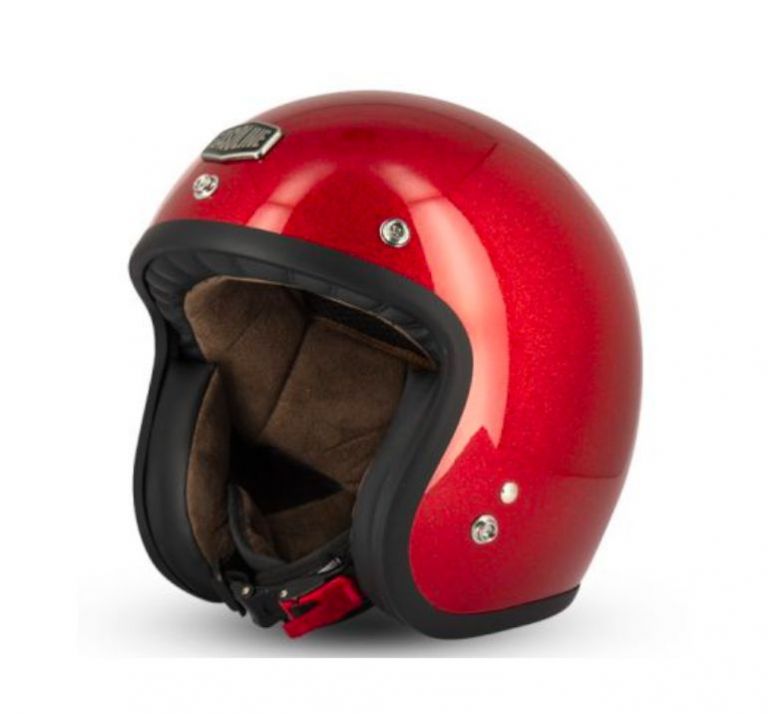 CAFE RACER S250  JET HELMET (sparkling brilliant red)