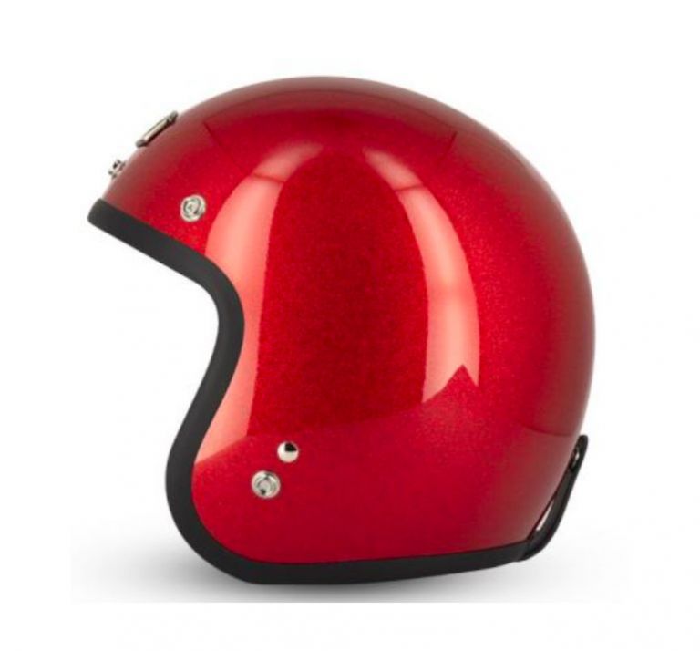 CASCO JET CAFE RACER S250 (rosso brillante glitterato)