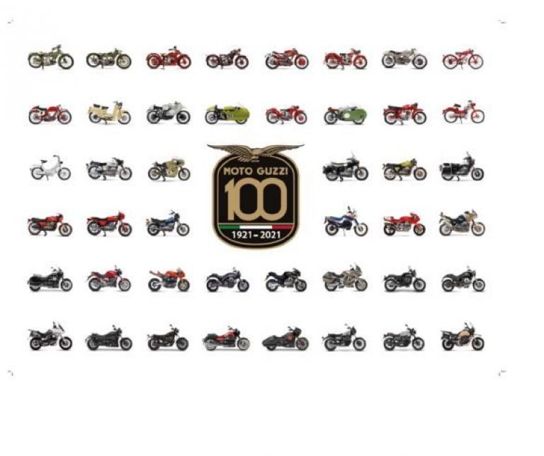 POSTER MOTO GUZZI 100° ANNIVERSARIO