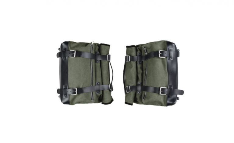 CANVAS SIDE BAGS (PAIR) (green)