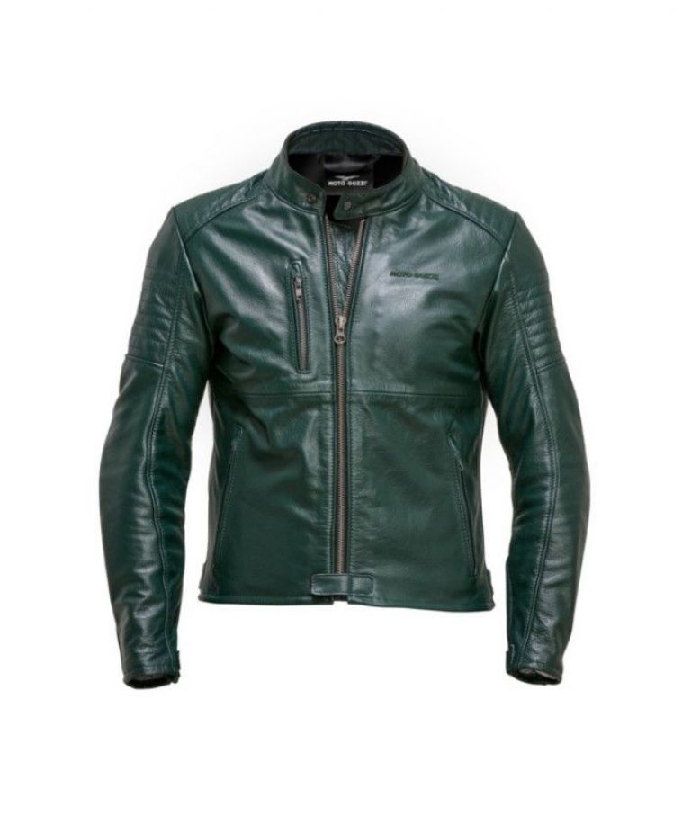 MOTO GUZZI GREEN LEATHER JACKET