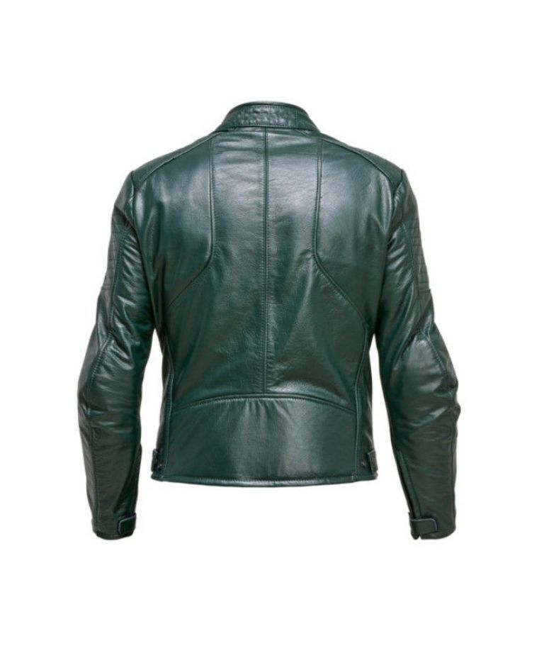 MOTO GUZZI GREEN LEATHER JACKET