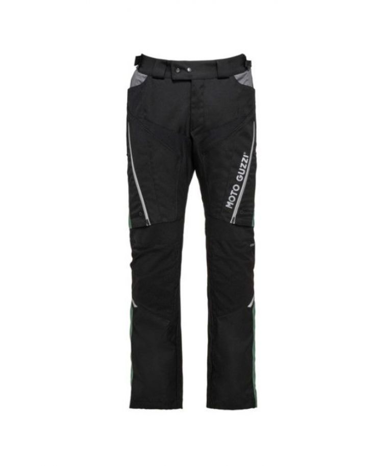 PANTALONE MOTO GUZZI ADVENTURE TOURING - NERO/ARGENTO/VERDE