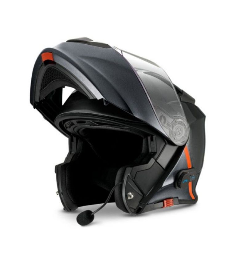 MOTO GUZZI MODULAR HELMET WITH BT - BLACK