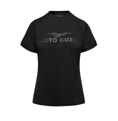 MG ESSENTIAL T-SHIRT WOMAN - BLACK MOTO GUZZI