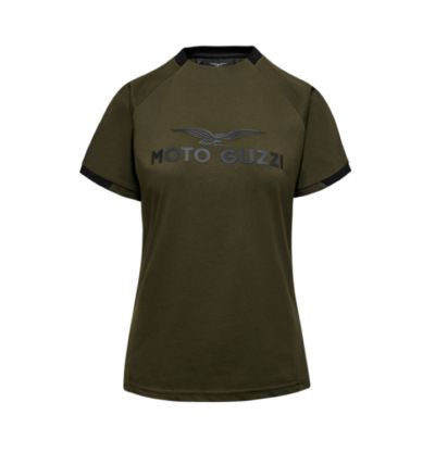 MG ESSENTIAL T-SHIRT WOMAN - GREEN MOTO GUZZI