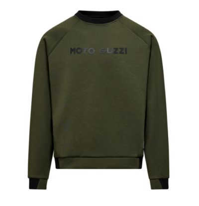 MG ESSENTIAL SWEATSHIRT MAN - GREEN MOTO GUZZI