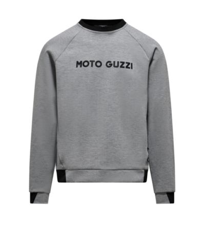 MG ESSENTIAL SWEATSHIRT MAN - GREY MOTO GUZZI