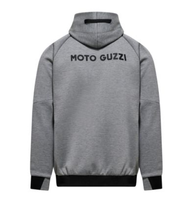 MG ESSENTIAL HOODIE UNISEX - GREY MOTO GUZZI