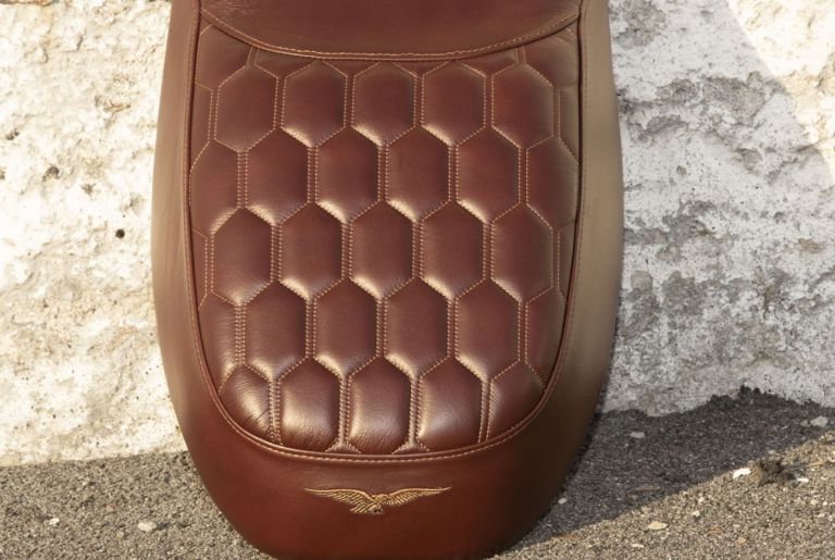 MOTO GUZZI GENUINE LEATHER SADDLE