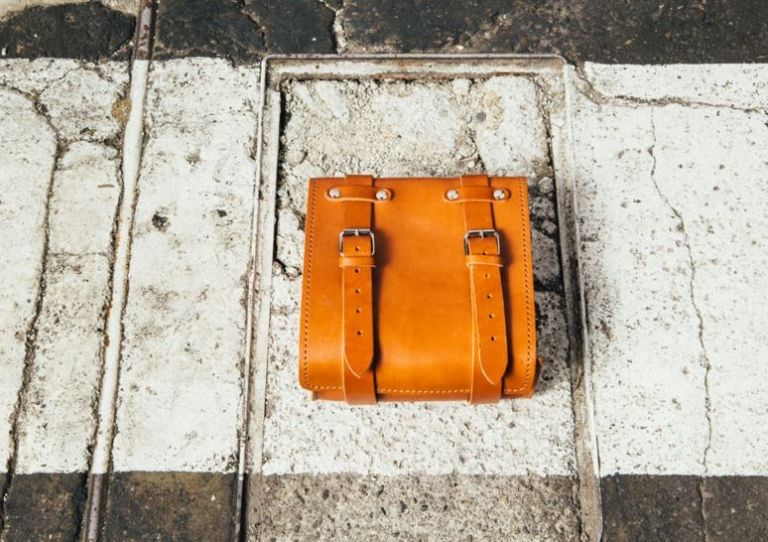 TOOL BAG IN LEATHER BROWN