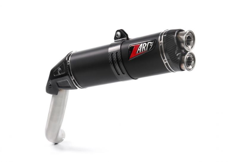 ZARD SLIP ON EXHAUST FOR V85 TT COLOR :BLACK