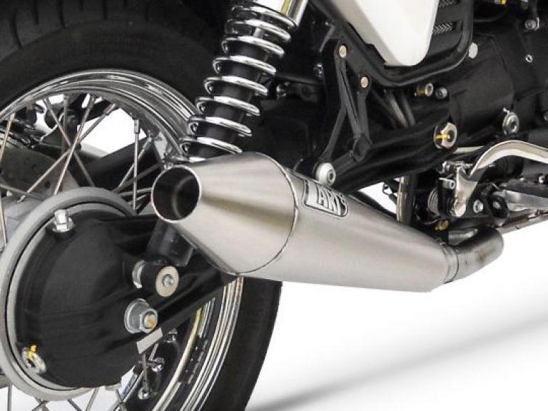 SILENZIATORI V7 CAFE' RACER- CAFE' CLASSIC MODELLO CONICO  M.Y 09-12 COMPATIBILI ANCHE PER V7II RACER